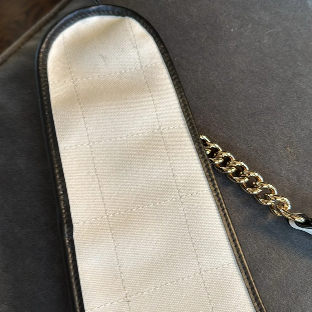 Chanel 23c RARE tennis racquet holder shoulder bag with pouch and slots ivory